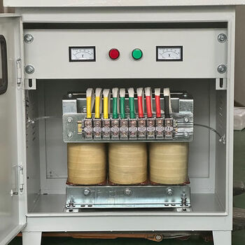 Three-phase voltage regulator boost booster voltage stabilizing transformer 300v330v340v to 380v400v long-distance low voltage tunnel professional solution to long-distance low voltage line