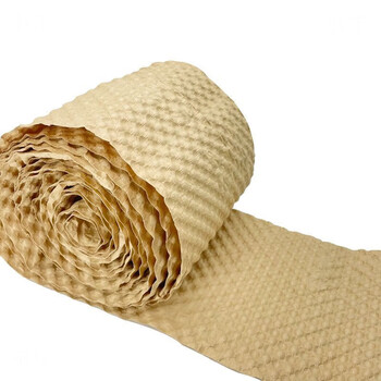 Packaging foam shock-proof bubble paper lattice pressure foam kraft paper filling environmentally friendly packaging paper express anti-fall filling shock-absorbing paper original color thin section without tearing line 48cm*50m