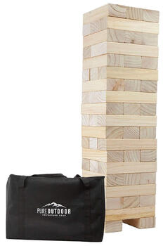 Monoprice stacking game giant collapse tower adult wood color 19.9*9.8*14.4 inches (approx. 51*25*37 cm)