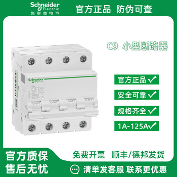 Schneider c9 circuit breaker type c 1p 2p 3p 4p 63a 3p