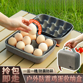 Wenshou outdoor travel egg artifact protection box egg storage box portable egg tray shockproof and drop-proof