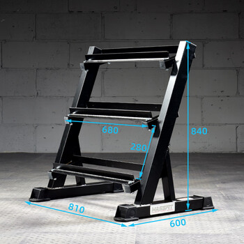 Massi multi-layer dumbbell rack dumbbell rack home barbell plate rack gym dumbbell storage rack dumbbell rack vbr360 small