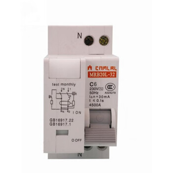 Merlin gerin mrb20l-1p+n 10/16/25/32a civil leakage circuit breaker air switch white 32a x mrb20l/1p+n