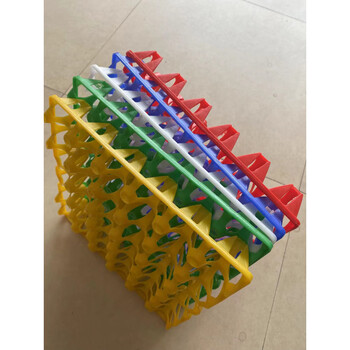 Tirona egg rack 30 pieces plastic egg tray egg tray egg rack household egg tray high temperature shockproof egg board thickened mixed 3 pieces (color can be noted)