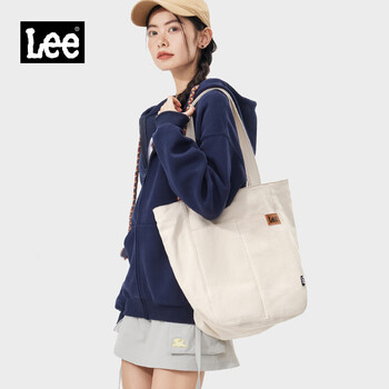 Lee large-capacity tote bag women's outdoor lightweight shoulder bag class commuter handbag short-distance travel bag khaki