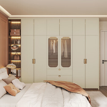 Sofia whole house customized wardrobe bedroom furniture storage tatami bed wardrobe glass door frame combination cabinet price per square meter