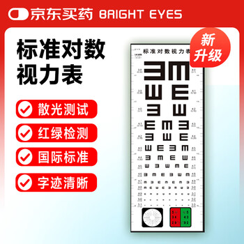 Hui'anming vision chart wall chart vision test chart for children at home to test myopia, clear writing, red and green astigmatism detection