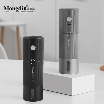 Mongdiot2 electric bean grinder cnc steel core portable coffee bean grinder silver electric bean grinder cnc heptagonal steel core