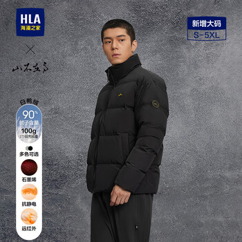 Heilan house stand collar down jacket men's bread jacket cao jun's same style mountain is not high series jacket men's winter