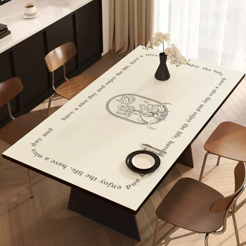 Yusen recalls the ancient high-end tablecloth, light luxury table mat, no-wash oil-proof, waterproof, anti-scalding and high-temperature coffee table protection huayan lily 40x60cm