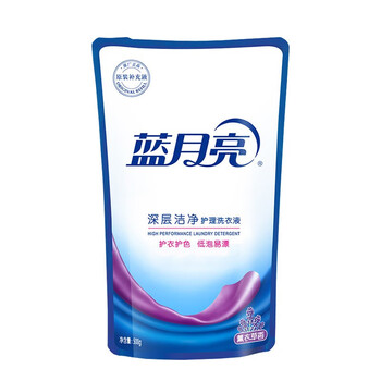 Blue moon deep cleansing care laundry detergent, clothing and color protection lavender fragrance refill 500g bag low foaming h lavender fragrance 500g*1 bag