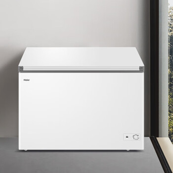 Haier freezer 200 liters and above, household and commercial large capacity, first-class energy-saving, frost-reducing, cryogenic and quick-freezing horizontal cabinet, refrigerated and refrigerated dual-use cabinet, power-off protection with casters, food basket lock, 300 liters | -30 c quick freezing | 1110*620*865