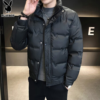 Playboy (playboy) down jacket men's jacket winter light and warm men's workwear short stand-up collar clothing