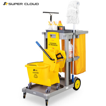 Supercloud multifunctional trolley cleaning car cleaning car tool cart linen cart hotel rooms hotel property special cleaning property f package gray f package