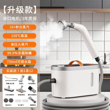 He jiagong high temperature and high pressure steam cleaner household small kitchen range hood household appliances disinfection air conditioning multi-function cleaning machine imported motor 120 high temperature steam/99% sterilization and mite removal free 12