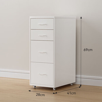 Bun peng iron cabinet storage cabinet clearance large processing chinese bedside study living room dopamine storage mobile steel drawer large four drawer thick white