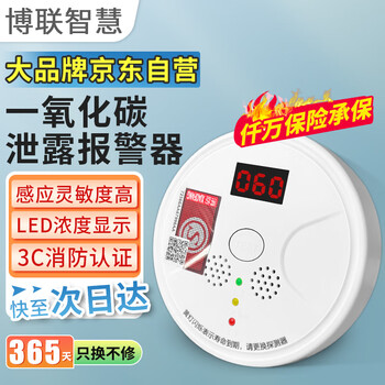 Bolian wisdom prevents fire poisoning household carbon monoxide alarm co induction coal stove burning charcoal honeycomb coal flue gas smoke detection instrument artificial soot gas detector
