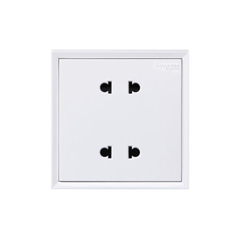 Schneider hao lang series qing ya white four-hole socket c2e426u2_we_c1 four hole socket hao lang qing ya white