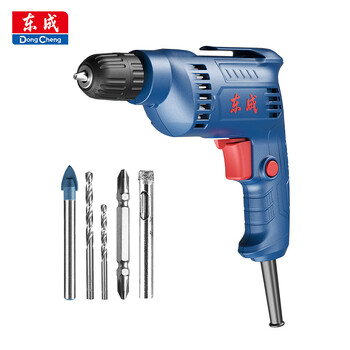 Dongcheng electric hand drill wjz400-10k forward and reverse multi-functional household electric drill power tool stepless speed change