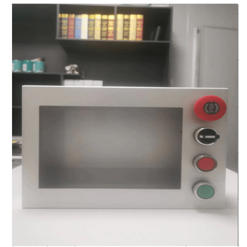 Touch screen installation box touch screen weilun human-machine interface box control box bracket plc text electric control box 4 switch holes without button switch 7 inches 192*138 x all-aluminum side cover