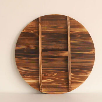 Fantasy fir pot lid round wok lid household old-fashioned thickened solid wood rural earth pot lid diameter 80cm