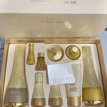 Su mi 37 ++su mi sum37 su mi gilded sumang set luxury nourishing and hydrating anti-wrinkle lotion set (old style packaging slightly defective) sumi gilded sumang gift box 9-piece set-gift box 2