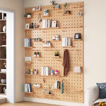 Perforated board storage rack desk background wall display rack