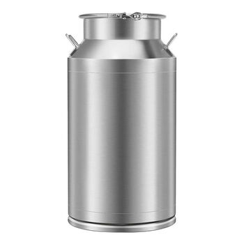 Naoiskey stainless steel sealed tank wine storage barrel with lid and faucet commercial transportation oil barrel rice barrel without faucet 30l 60 catties