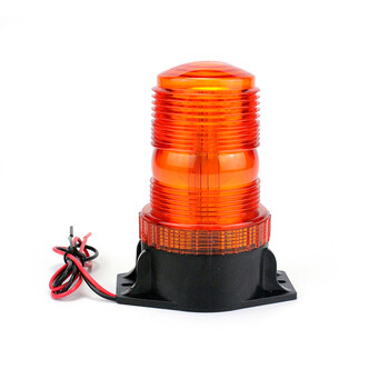 High-brightness forklift warning light, engineering vehicle, marine school bus flash light, led car strobe 12v24 roof flash light, yellow high-brightness version, universal from 12v-24v to 80v