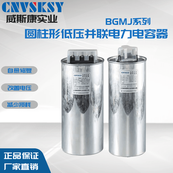 Viscon three-phase cylindrical self-healing parallel power capacitor bgmj0.45/0.25 capacitor compensation cabinet bgmj0.45-40-3
