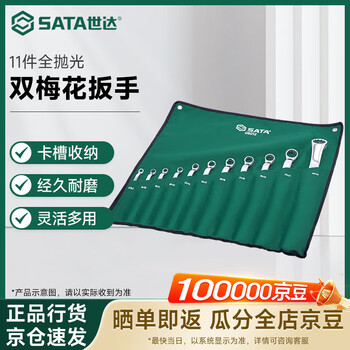 Sata 08012 11-piece fully polished double torx wrench set