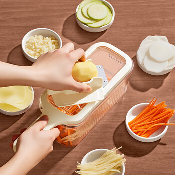 Added knife-free grater, potato shred grater, kitchen household multi-functional slicing and shredding tool that does not hurt your hands