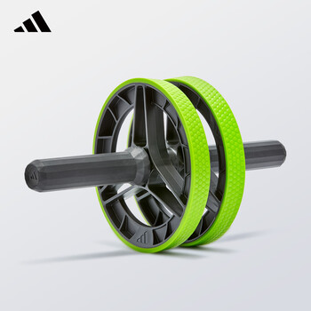 Adidas (adidas) abdominal wheel abdominal rolling wheel abdominal muscle fitness equipment abdominal muscle two-wheel training equipment slim belly men's upgraded widened double wheels丨anti-slip texture丨difficult and easy to adjust