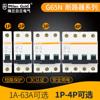 Tianjin meilan erlan electrical air switch small circuit breaker 1p2p3p4p 1p 25a
