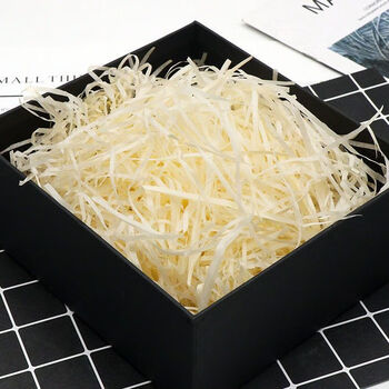 Raffia filling paper birthday wedding red gift box filling shredded brushed paper mixed paving wedding candy box fruit gift box light yellow 10 pounds wholesale price