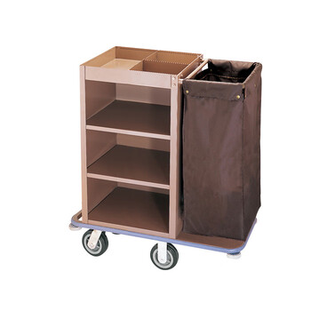 Hotel double-sided guest room work cart storage linen cart rv hotel cleaning service cart single-sided linen cart_()