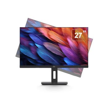 99% new aoc monitor 4k 27-inch professional designer computer display screen lifting and rotating office eye protection low blue light desktop notebook extended screen energy efficiency upgrade