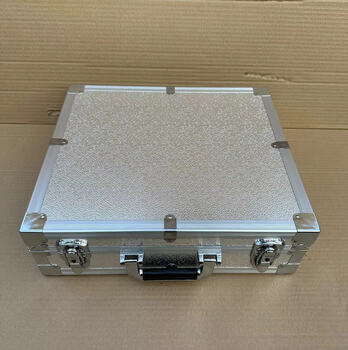 Customized aluminum alloy box instrument box transport box trolley box equipment box suitcase tool box exhibition box tool box silver