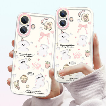 Keliman is suitable for iphone 17 mobile phone case with lens all-inclusive iphone17 transparent protective soft shell silicone ultra-thin anti-fall heat dissipation cartoon cute senior boys and girls-butterfly puppy