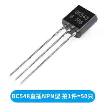 Zave transistor bc548 plug-in npn type (50 pieces)