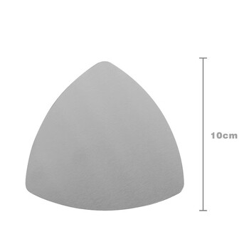 Nordic solid color metal coaster stainless steel retro tea coaster insulation pad can be printed with logo home simple stainless steel color triangle