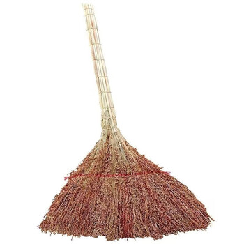 Old-fashioned thickened sorghum spike broom for home use pure handmade gold wire seedling broom for school construction site sweeping broom selected sorghum broom - n34