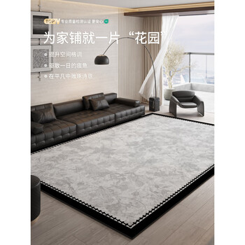 Sailotou carpet living room 2025 new light luxurious bedroom room blanket no-washable and wipeable home sofa coffee table floor mat huajianji-01 200cm*300cm no-washable and wipeable farman