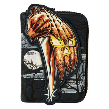 Loungeflyloungefly halloween michael myers jack-o -lantern luminous zipper wallet multicolor