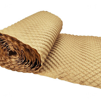 Packing foam shock-proof bubble paper grid pressure foam kraft paper filler environmentally friendly packaging paper express anti-fall filler shock-absorbing paper original color thickened without tearing line 47cm*50m