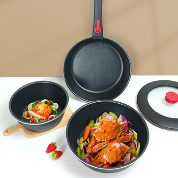 Zwilling now plus pot set non-stick pan frying pan wok removable handle removable handle pot 5-piece set
