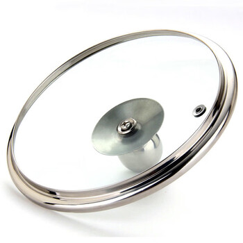Qinkai tempered glass lid wok lid pan cover universal wok lid cover 12-40cm 12cm suitable for pot inner diameter 11.7-12.3