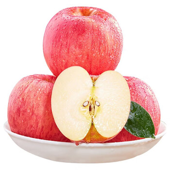 Shanxi yuncheng apple 2025 freshly picked wanrong red fuji apple fresh fruit gift box seasonal whole box large fruit 85mm (inclusive)-100mm (exclusive) 5 jin
