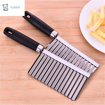 Tuojin german imported quality wolf tooth potato knife corrugated wave knife kitchen household vegetable cutting artifact fancy slicer potato 1 random