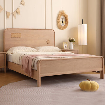 Caiti solid wood children's bed for boys and girls 1.2m single bed 1.5m youth bedroom bed storage bed home bed single bed + 1 bedside table + 20cm spring mattress standard 150*200cm silent bed board 11 pine wood